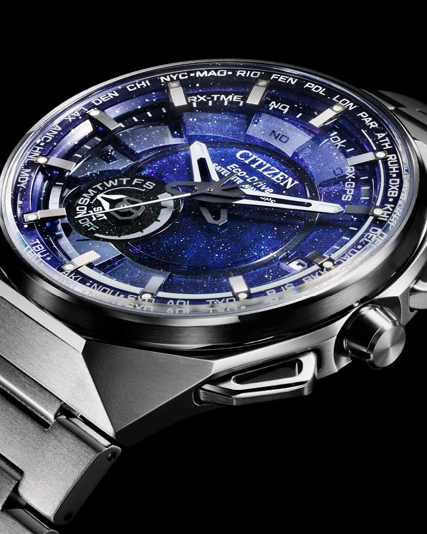 Satellite Wave X Blue Dial Super Titanium Bracelet CC3097-52L